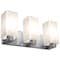 Access Lighting Archi, 3 Light Vanity, Brushed Steel Finish, Opal Glass 50177-BS/OPL - alternate 1